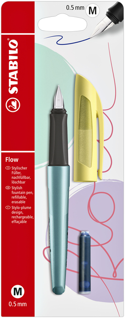 Vulpen STABILO Flow cosmetic medium citrus chill blister à 1 stuk