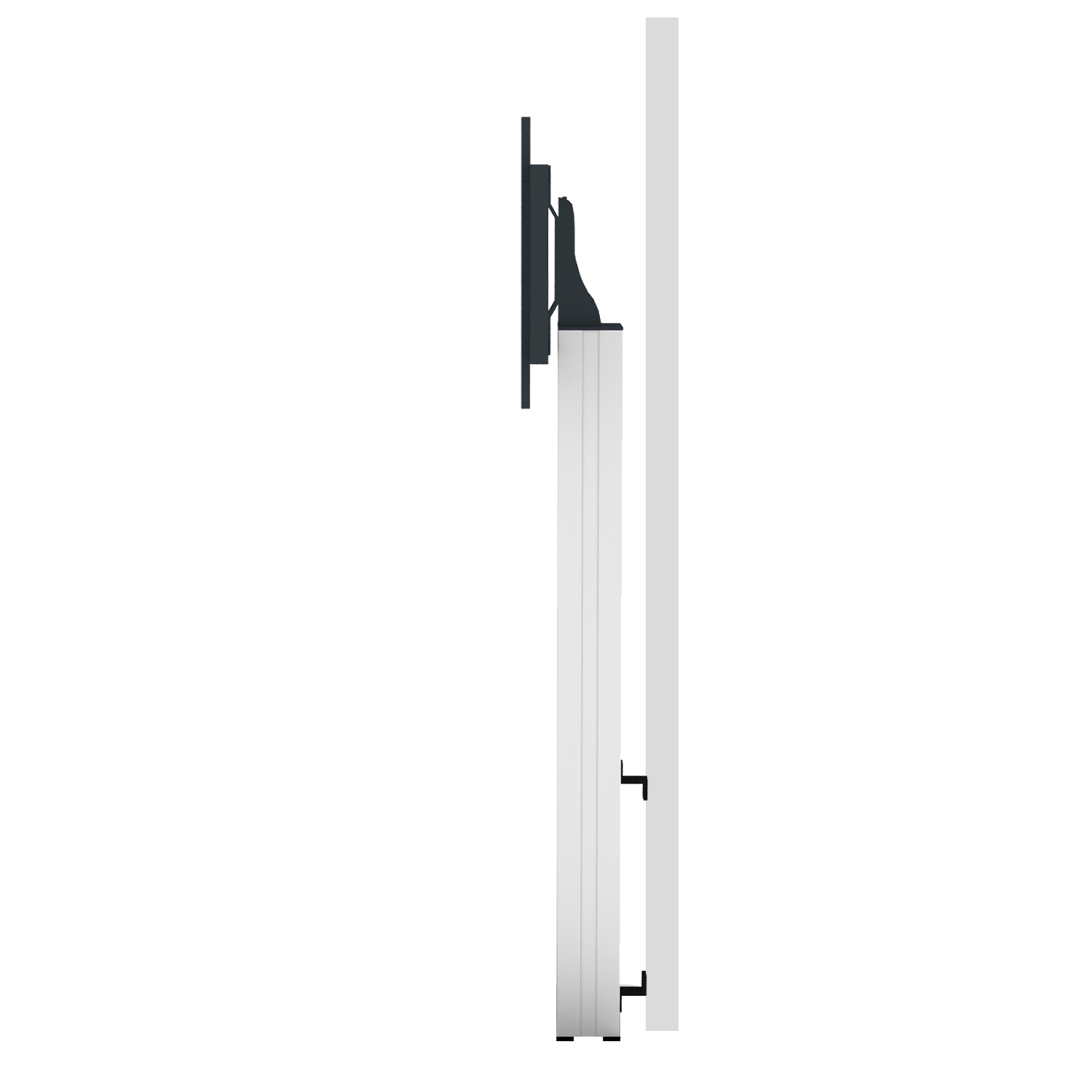 Vaste TV standaard in portret of landschap modus 195 cm voor 42 tot 100 inch schermen voor wandmontage