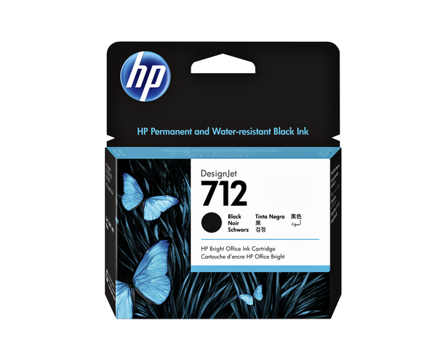 Inktcartridge HP 712 3ED71A zwart