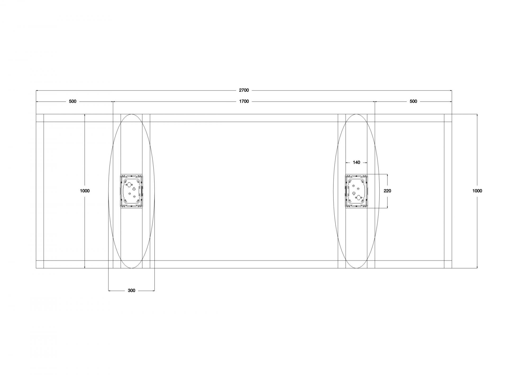 Elektrisch in hoogte verstelbaar bureau, wit aluminium frame