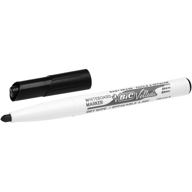 Viltstift Bic Velleda 1741 whiteboard rond medium zwart