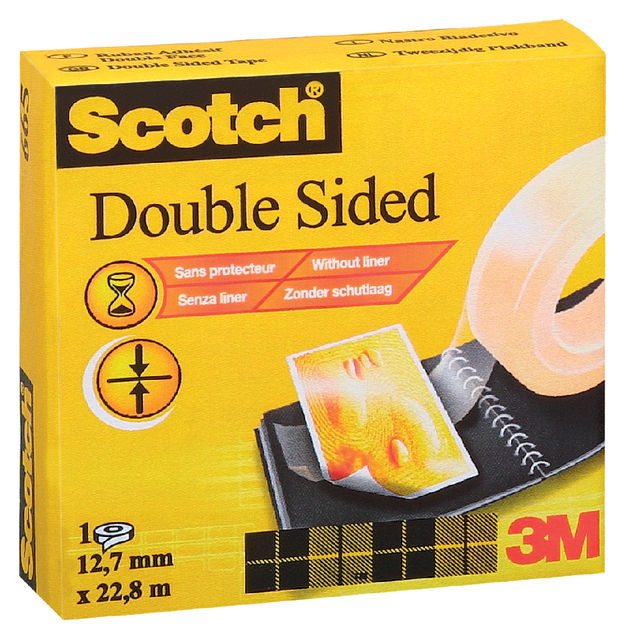 Plakband Scotch 665 12mmx22.8m dubbelzijdig