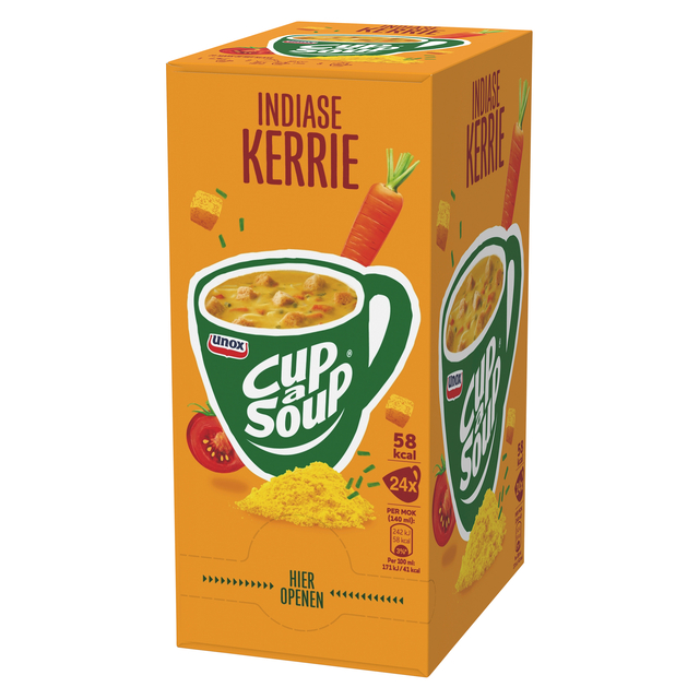 Cup-a-Soup Unox Indiase kerrie 24x140ml