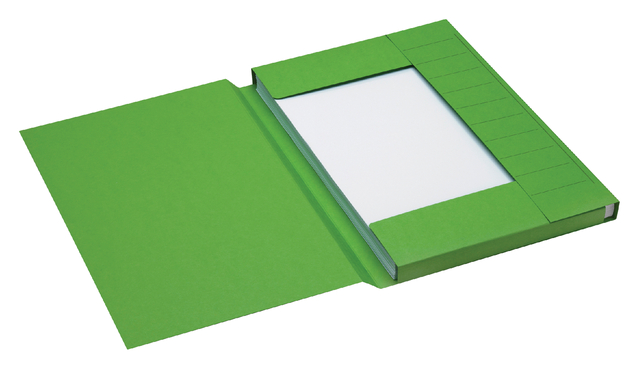 Dossiermap Secolor folio 3 klep  250 gr groen