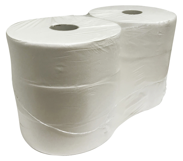 Toiletpapier Euro Products P4 jumbo groot 2-laags 380m wit 240038