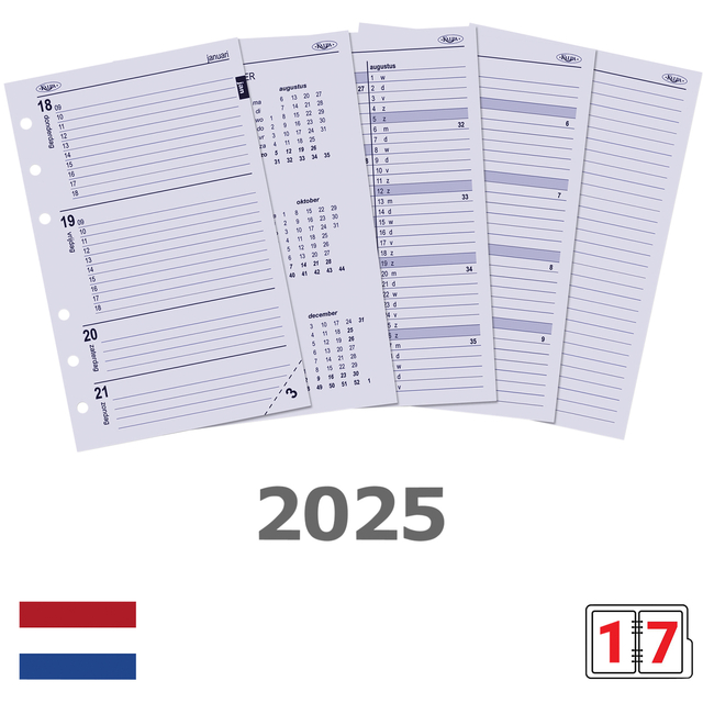 Agendavulling 2025 Kalpa Senior 7dagen/2pagina's