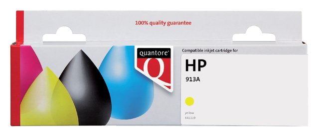 Inktcartridge Quantore alternatief tbv HP F6T79AE 913A geel