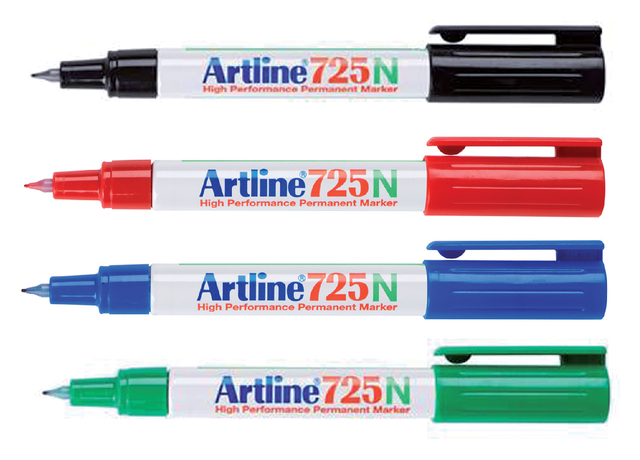 Fineliner Artline 725 rond fijn groen