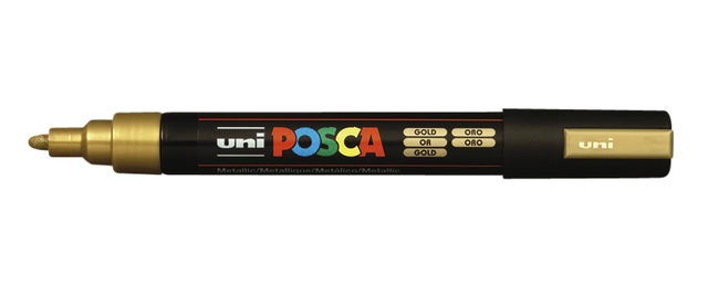 Verfstift Posca PC5M medium goud