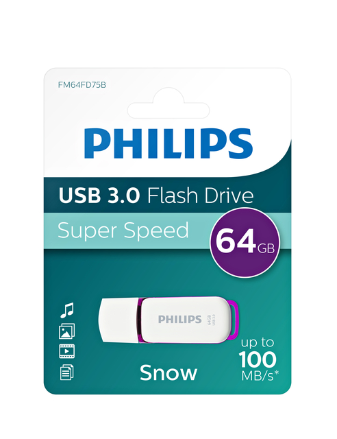 USB-stick 3.0 Philips Snow Edition Magic Purple 64GB