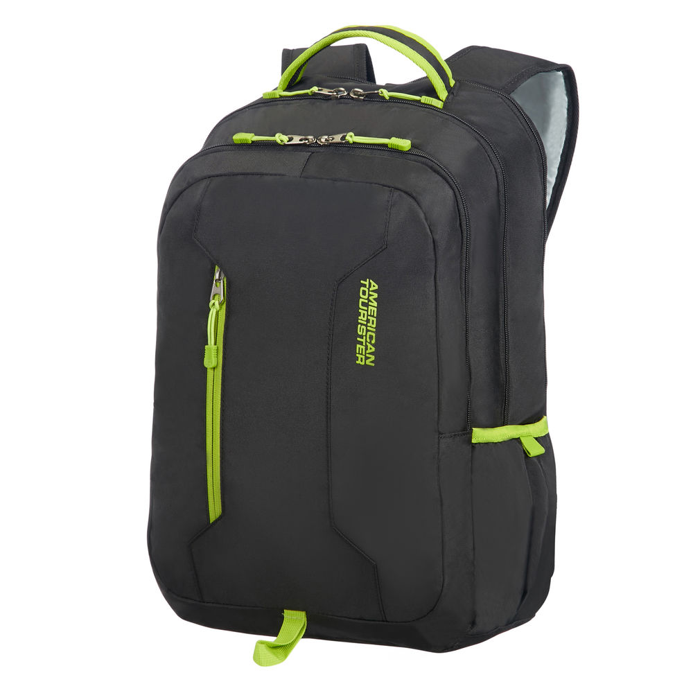 American Tourister Urban Groove UG4 rugzak 15.6 inch, zwart/limoengroen