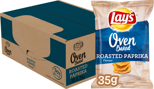 Chips Lay's Oven roasted paprika zakje 35gr