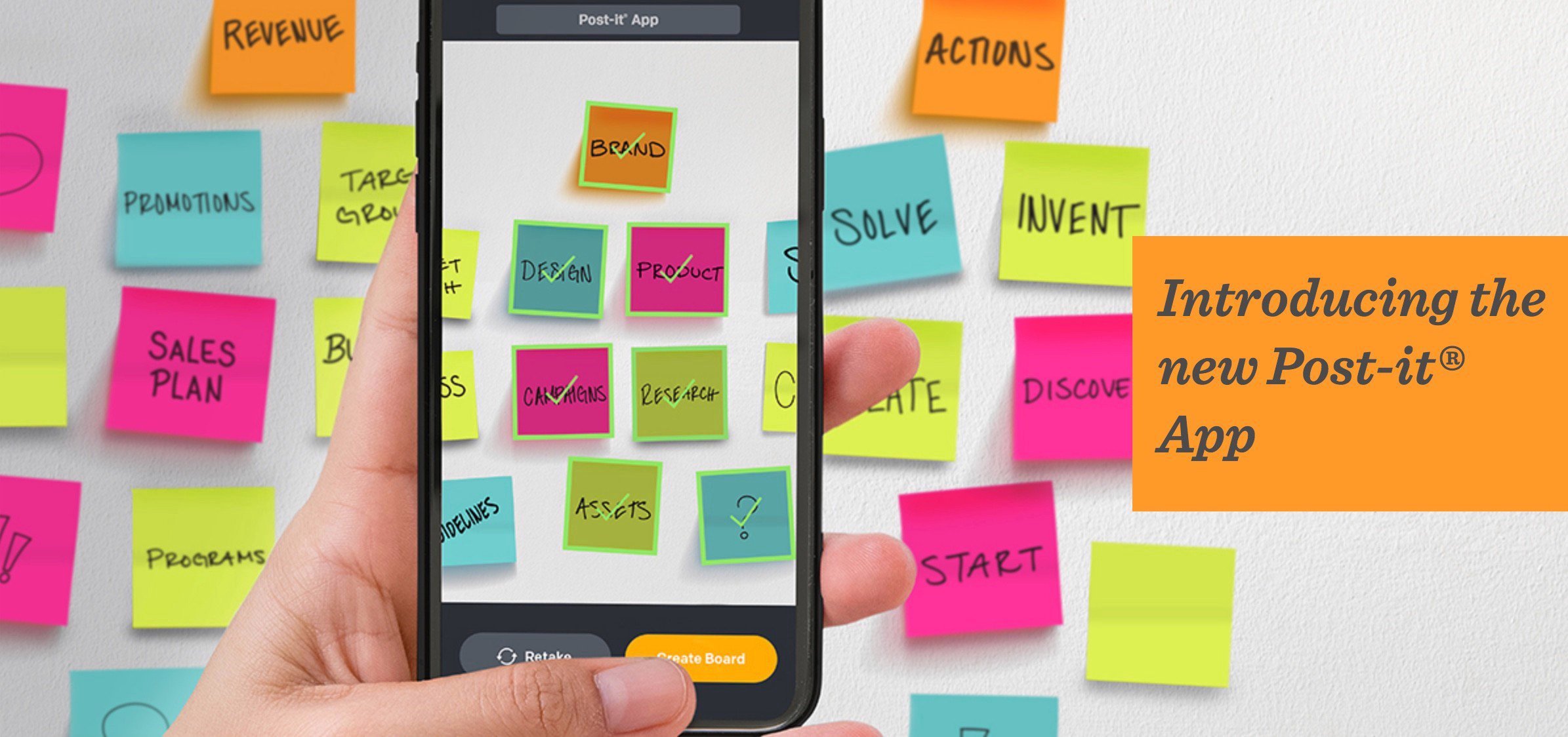 De gratis Post-it Plus app, supersimpel en handig!