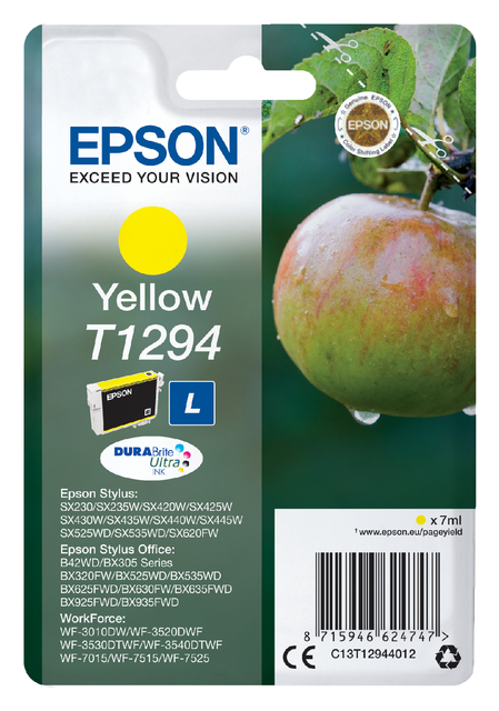 Inktcartridge Epson T1294 geel