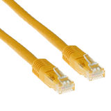 ACT Gele 0,5 meter U/UTP CAT6 patchkabel met RJ45 connectoren