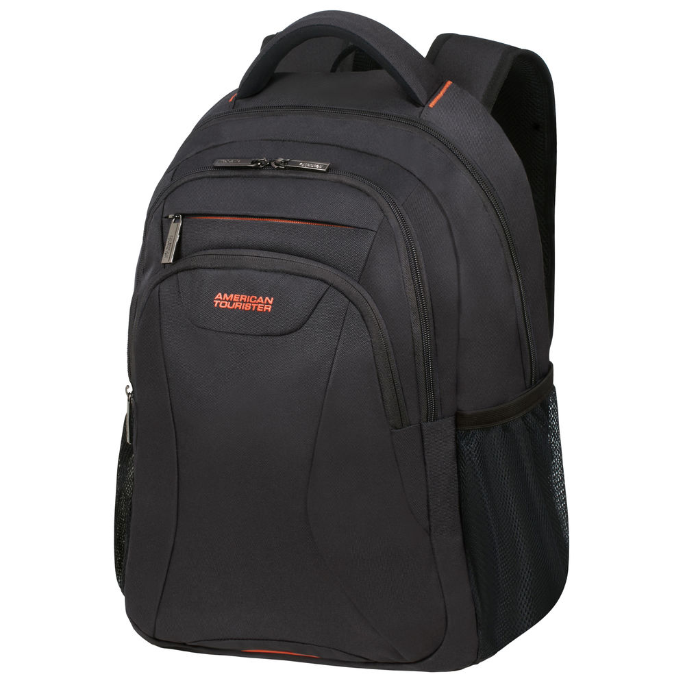 American Tourister AT Work rugzak 15.6 inch, zwart/oranje