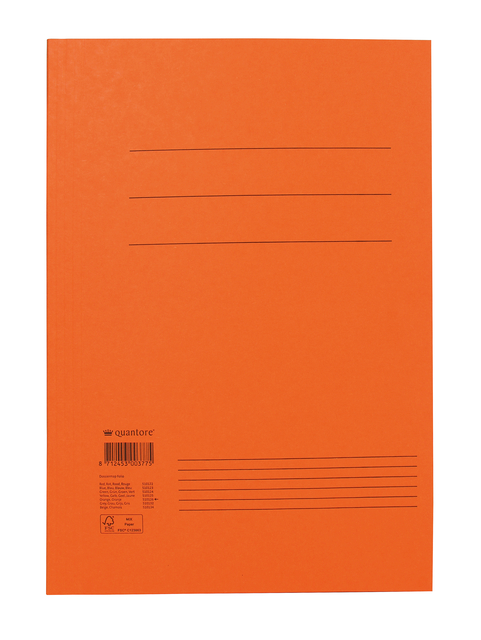 Dossiermap Quantore folio 300gr oranje