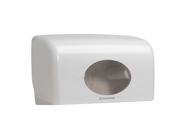 Toiletpapierdispenser Kimberly Clark Aquarius duo wit 6992