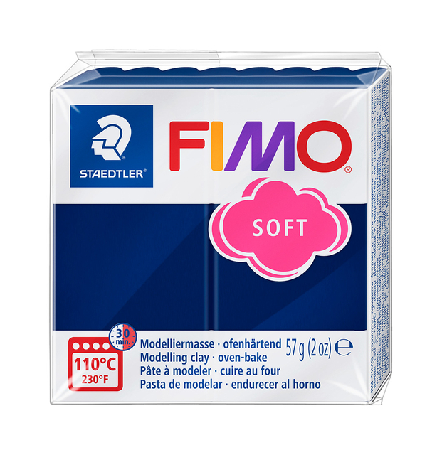 Boetseerklei Fimo soft 57 gram windsorblauw