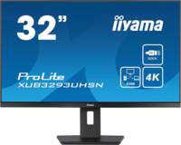 iiyama ProLite XUB3293UHSN-B5 computer monitor 80 cm (31.5") 3840 x 2160 Pixels 4K Ultra HD LCD Zwart