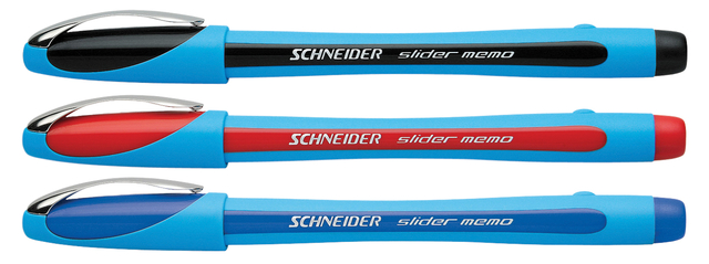 Balpen Schneider Slider Memo extra breed zwart