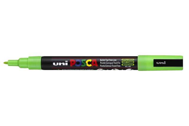 Verfstift Posca PC3M fijn appelgroen