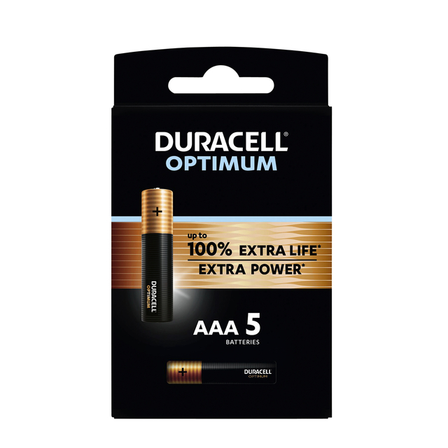 Batterij Duracell Optimum 100% 5xAAA