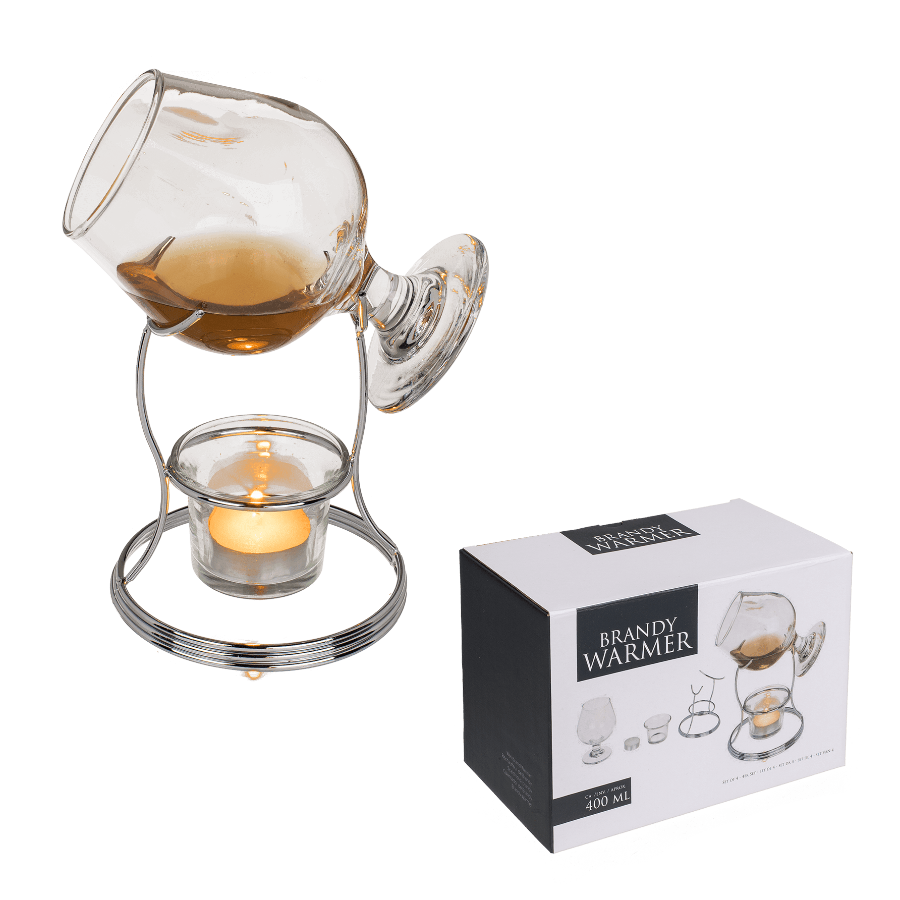 Cognac Verwarmer - Set