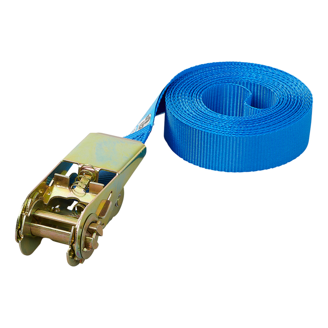 Spanband ProPlus blauw met ratel 5m