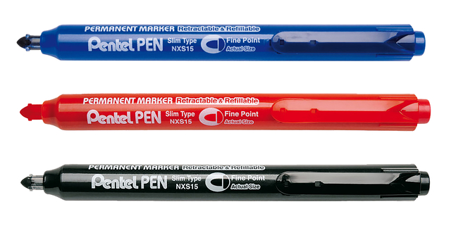 Viltstift Pentel NXS15 1mm blauw