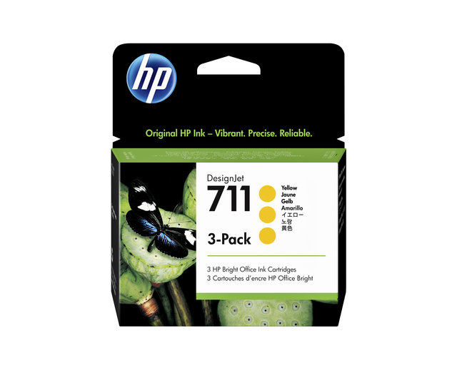 Inktcartridge HP CZ136A 711 geel