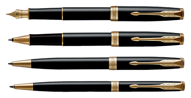 Balpen Parker Sonnet black lacquer GT medium