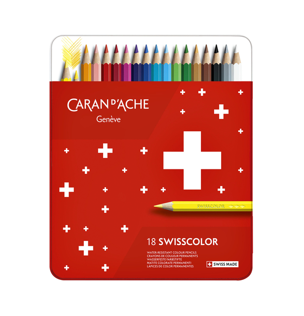 Kleurpotloden Caran d'Ache Swisscolor 18stuks ass