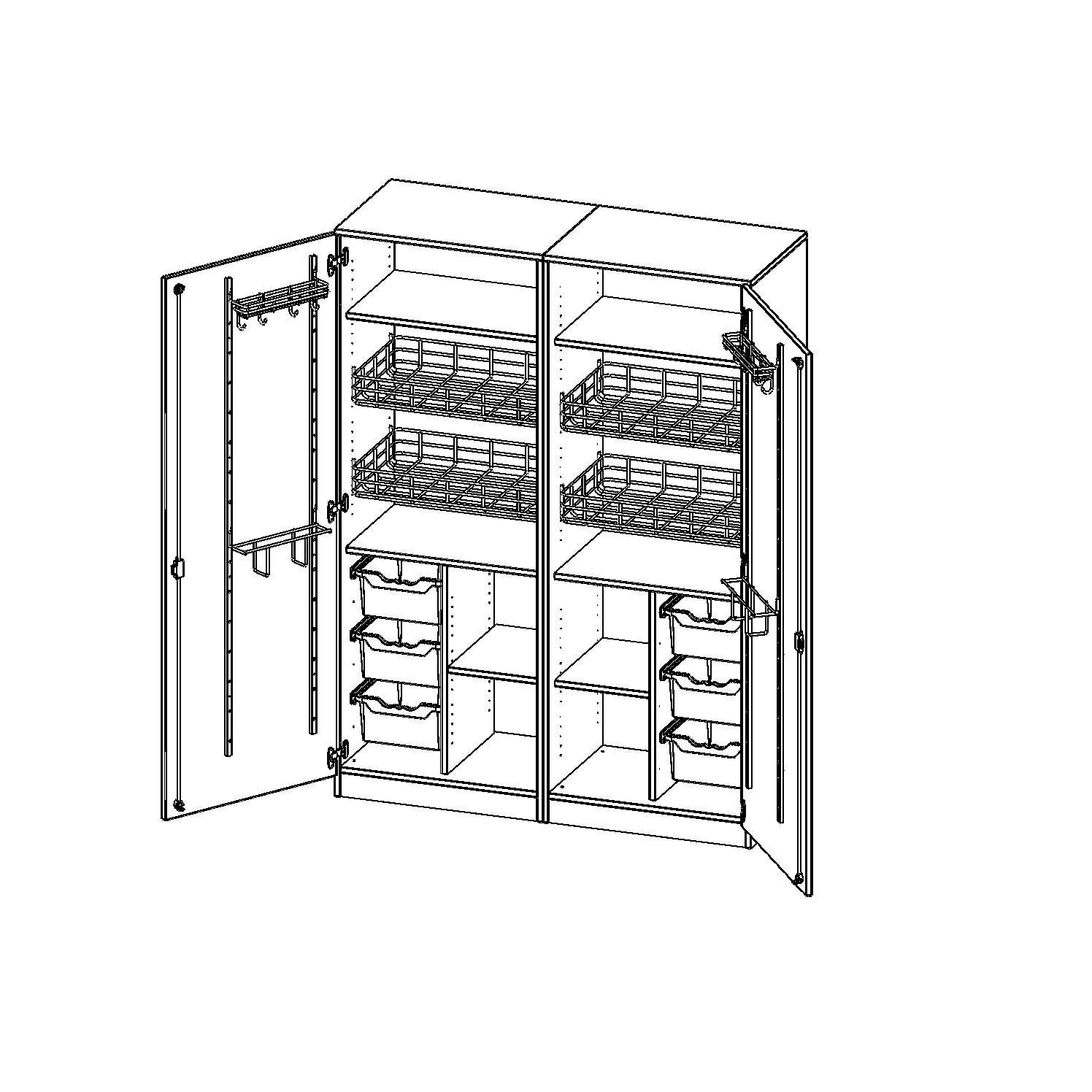 Sportkast, 5 maphoogtes - evo180 serie