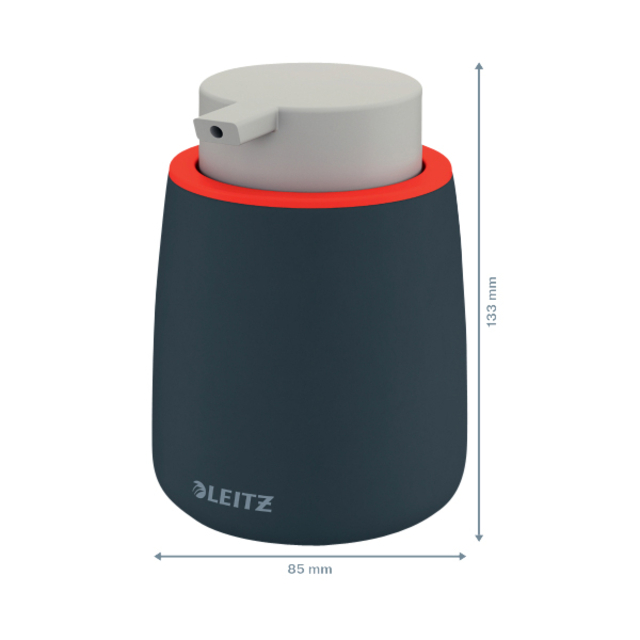 Handzeepdispenser Leitz Cosy voor handzeep 300ml grijs