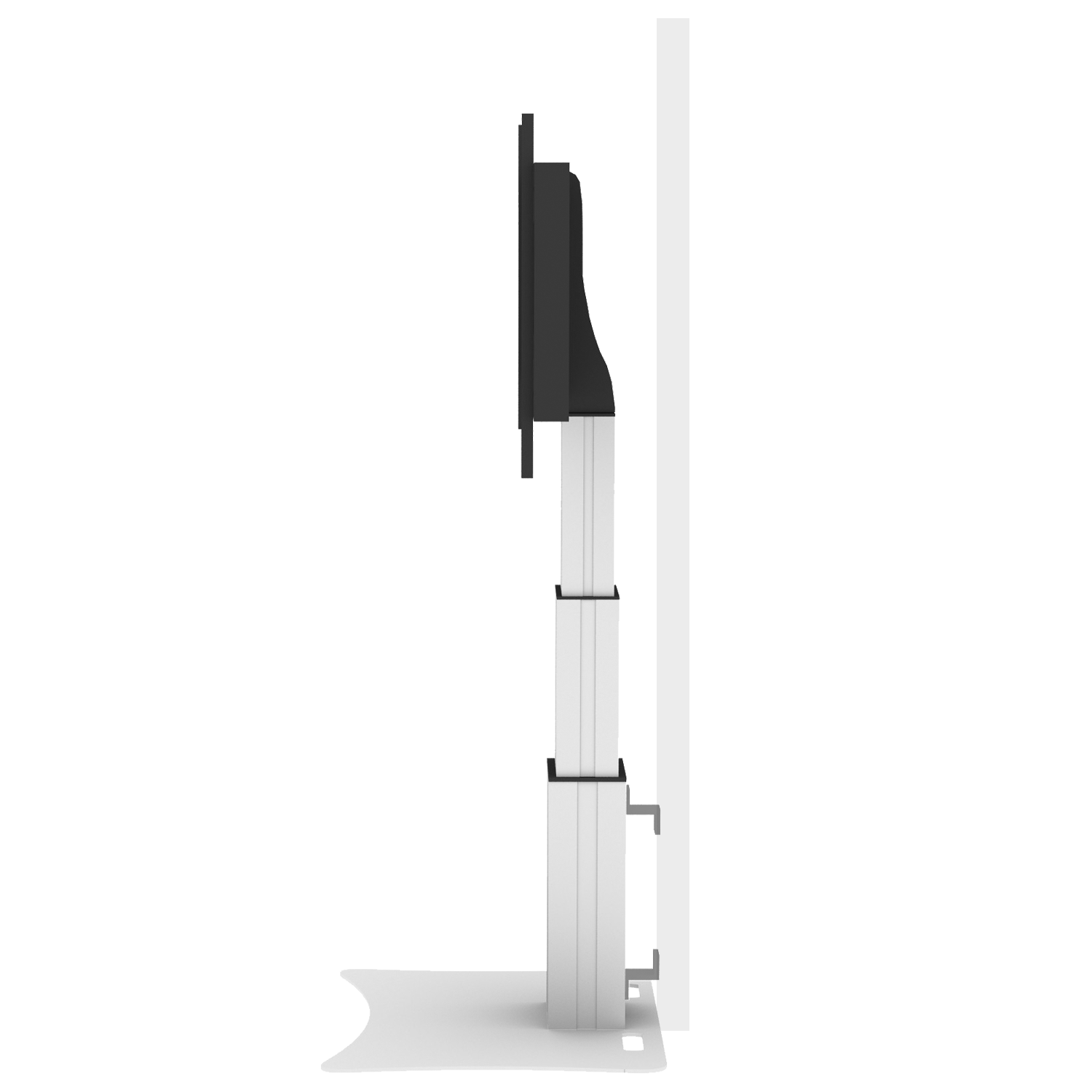 Elektrisch in hoogte verstelbare XL monitorstandaard, 70 cm slag