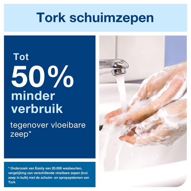 Handzeep Tork S4 Premium schuim 1000ml gevoelige huid 520701