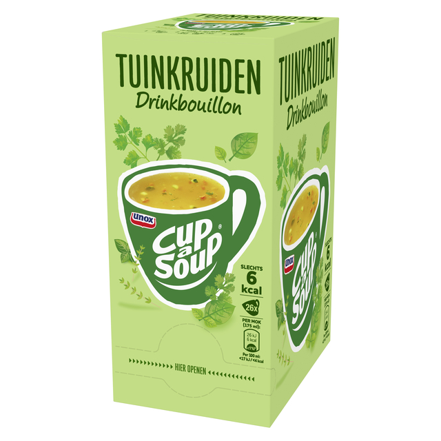 Cup-a-Soup Unox heldere bouillon tuinkruiden 26x175ml