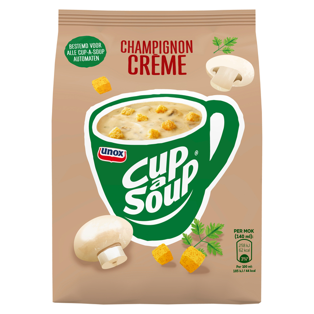 Cup-a-Soup Unox machinezak champignon crème 140ml