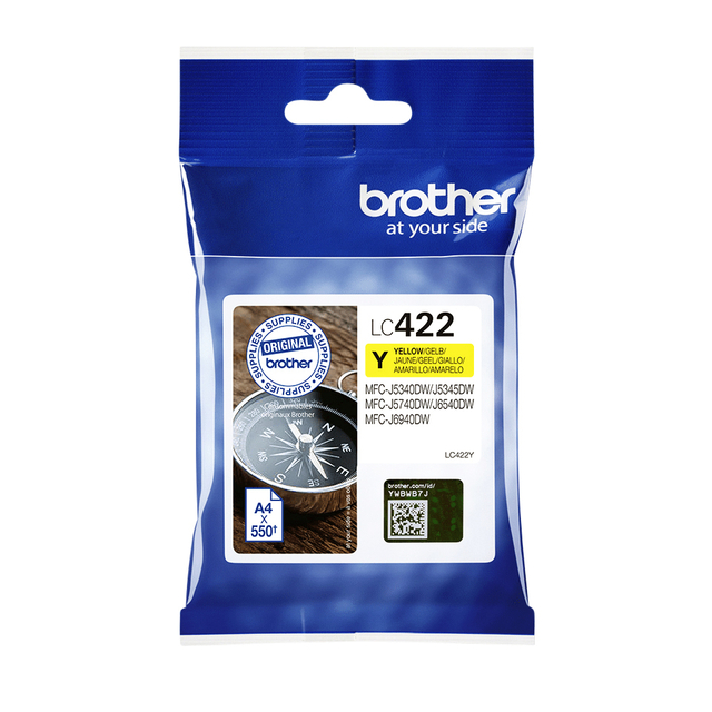 Inktcartridge Brother LC-422Y geel