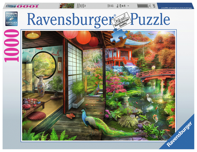 Puzzel Ravensburger Theehuis Japanse tuin 1000 stukjes