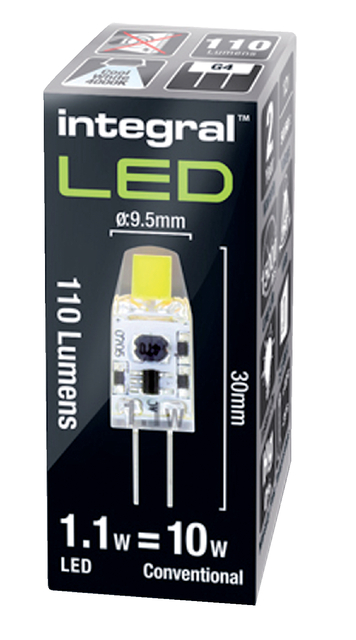 Ledlamp Integral GU4 4000K koel wit 1W 110lumen