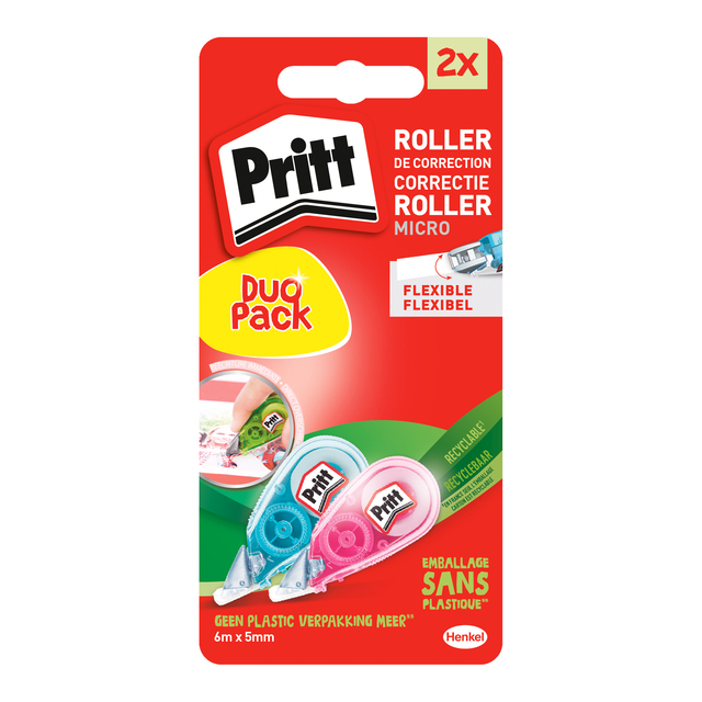 Correctieroller Pritt Micro Flex 5mmx6m blister 2e halve prijs