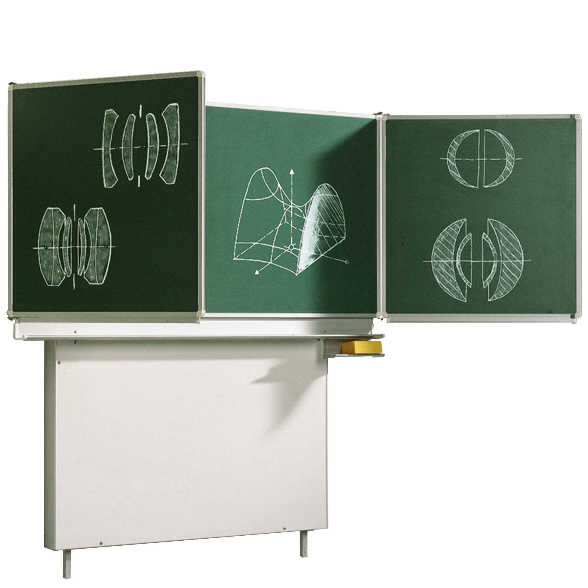 Schoolbord schoolbord van staal, serie MST, groen