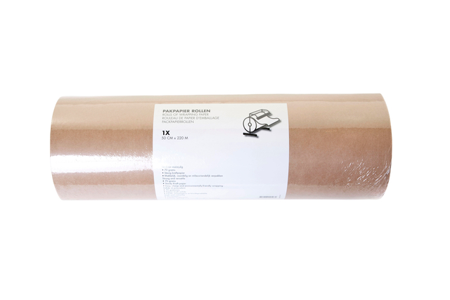 Inpakpapier IEZZY 70gram 50cmx220m kraft bruin