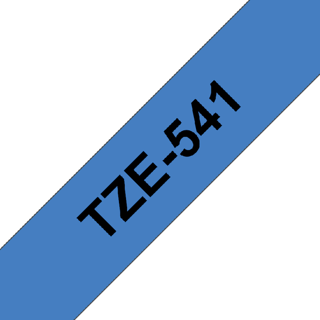 Labeltape Brother P-touch TZe-541 standaard 18mm zwart op blauw