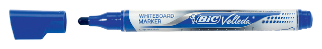 Whiteboardmarker Bic Velleda liquid rond medium blauw