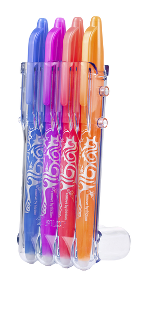 Rollerpen PILOT friXion medium fun assorti Set2Go à 4 stuks