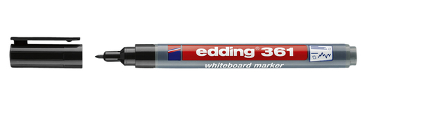 Whiteboardmarker edding 361 rond 1mm zwart