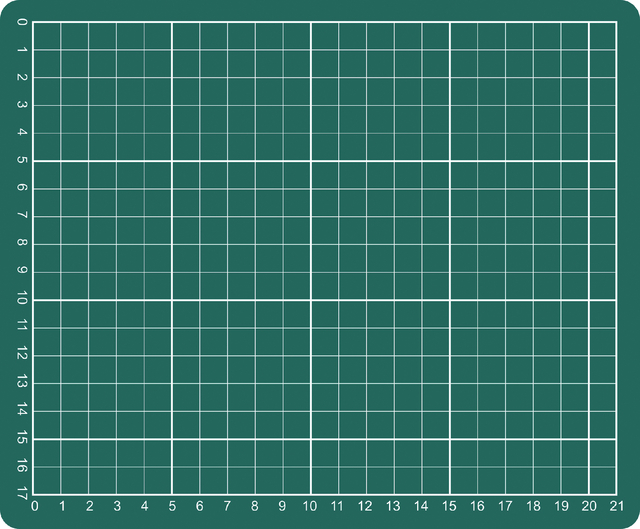 Snijmat A5 230x190mm groen